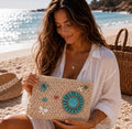 Pochette Bohème Turquoise “Lagoon”